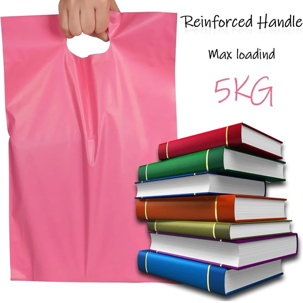 10 pcs Poly Mailers with Handle 10 X 13 Inch Premium Shipping Bags